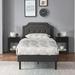 Trent Austin Design® Kempst 3 Piece Bedroom Set Bed & Nightstand Set Upholstered/Metal in Black | Twin | Wayfair 95ED7688DA684497ADA5C177A637156F