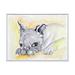 Winston Porter Portrait of a Resting Young Dog - Print on Canvas in White | 24 H x 36 W x 1 D in | Wayfair 5CC18BD084C24DE6B381B4A2DEE2672F