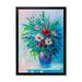Winston Porter Multi & Green Vase Of Flowers - Traditional Canvas Wall Decor Canvas in White | 36 H x 24 W x 1 D in | Wayfair