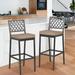 Ebern Designs Randin 40.1" Patio Bar Stool w/ Cushion, Metal in Gray | 40.1 H x 15.7 W x 19.3 D in | Wayfair E53855B5B3D84C2D9CEE0CFC38C14D6A