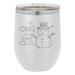 Susquehanna Glass OMG Just Chill White Insulated Stemless & Lid Stainless Steel in Gray/White | 4.375 H in | Wayfair WAY-0864-4557