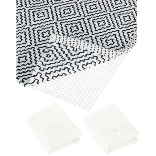 Relaxdays - 3 x Antirutschmatte für Teppich, zuschneidbare Rutschmatte, Teppichunterlage,