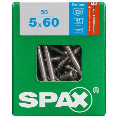 Spax - Terrassenschrauben 5.0 x 60 mm tx 25 - 50 Stk. Terrassenschrauben