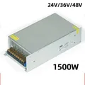 Alimentation de commutation 1500W 1500W AC 220V à DC 48V 36V 24V Source de commutation SMPS sans