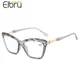 Elbru-Lunettes de lecture œil de chat pour femmes lunettes optiques presbytes lunettes de vision