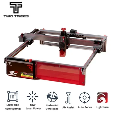 Graveur laser TS2 avec contrôle hors ligne WiFi deux arbres 80W système d'assistance à l'air