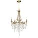 Maxim Cebu 20.8" Traditional Gold and Silver 5-Light Chandelier