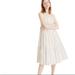 Madewell Dresses | Madewell Size 6 Button Back Rainbow Stripe Tiered In Textural Dress | Color: Cream/Red | Size: 6