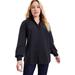 Plus Size Women's Poplin La Vie Tunic by June+Vie in Black (Size 30/32)