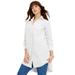 Plus Size Women's Poplin La Vie Tunic by June+Vie in White (Size 14/16)