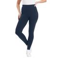 Plus Size Women's Classic Ankle Legging by June+Vie in Navy (Size 30/32)