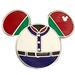 Disney Jewelry | Disney Pin 1.25” Mickey Mouse Head Cast Member Enamel Brooch | Color: Red/White | Size: 1.25”