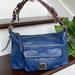 Dooney & Bourke Bags | Dooney And Bourke Genuine Leather Shoulder Bag Handbag Purse Blue | Color: Blue | Size: 12”X4”X8”