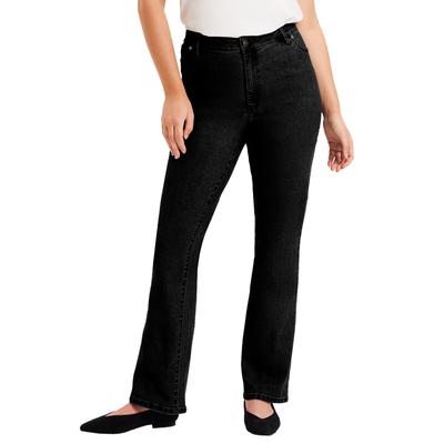 Plus Size Women's June Fit Bootcut Jeans by June+Vie in Black (Size 32 W)