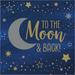 Creative Converting Starry Night Moon Napkins, 48 ct in Blue/White | Wayfair DTC360470NAP