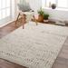 Calah 6'7" x 9' Modern Bone/Taupe/Cloud Gray/Nutmeg/Dark Beige/Ivory/Sage/Dark Brown Area Rug - Hauteloom