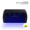 Sèche-ongles noir à 3LED UV 9W mini lampe pour sécher tous les vernis gel outils de manucure