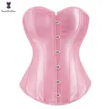 Corset surbuste pour femme body shaper taille S à 6XL haut bustier plissé vintage avec string G