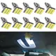 Canbus No Brave Decoder Lumières externes Planner Plate Lamp Coin Backup 10X T10 W5W 12SMD