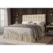Wade Logan® Ambria Larry Queen Tufted Panel Bed Wood & /Upholstered/Metal & /Polyester/Metal | 47.6 H x 78.9 W x 84.6 D in | Wayfair