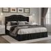 Lark Manor™ Almanzo Twin Tufted Upholstered Platform Bed Metal in Black | 46.7 H x 63.4 W x 83.1 D in | Wayfair 81677002670D4CB4A3849676111F8671