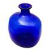 Orren Ellis Maelie Blue 10.25" Glass Jar Glass in Blue/White | 10.25 H x 9 W x 7.75 D in | Wayfair D07956784BF6480C92C82A1E8655ACA9