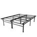 Alwyn Home Hohensee 18" Platform Bed Metal in Black | 18 H x 54 W x 75 D in | Wayfair 1C6300190A604A809E4163425675EB5C
