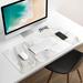 East Urban Home Desk Pad in Gray/White | 0.12 H x 30 W x 14 D in | Wayfair C0741B63B3A548E98DED7F87F1C10D97