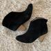 Anthropologie Shoes | Anthropologie Vero Cuoio Black Suede Ankle Boots | Color: Black | Size: 7.5
