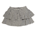 Madewell Skirts | Madewell Womens Tiered Skirt Size Large Navy White Gingham Check Linen Blend | Color: Blue/Red/Tan/White | Size: L