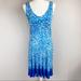Athleta Dresses | Athleta Santorini Blue Reef Dress, Size Small | Color: Blue/White | Size: S