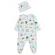 Little Me Baby Boys' Footie, Grey Jungle Animals, 6 Months