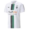 Borussia Mönchengladbach FC Herren Bmg Home Replica met sponsor Jersey, White Black Power Green, XL EU