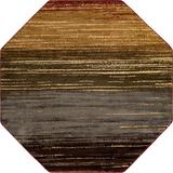 Black/Blue 84 x 0.5 in Area Rug - 17 Stories Contemporary Trejo Area Rug Thick Stripe Color | 84 H x 0.5 D in | Wayfair