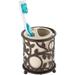 Winston Porter Franque Vine Ceramic Toothbrush Holder Ceramic in Brown | 4 H x 3.5 W x 3.5 D in | Wayfair 8131962A95B64121ABA4F2F3675345B4