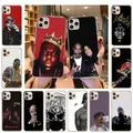 Coque de téléphone en TPU souple pour iPhone étuis en silicone Tupac et Biggie housse pour iPhone