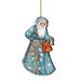 2 Santa the Coastal Fishermen Wooden Christmas Ornaments by G.DeBrekht