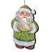 2 Celtic Santa Claus Swan Wood Christmas Ornaments 5.5" by G.DeBrekht