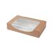 greenbox - Karton-Sichtfenster-Schachteln 20 x 12 x 4 cm, 900 ml, PLA-Folie, braun, faltbar, 400 St.
