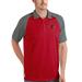 Men's Antigua Red/Steel Louisville Cardinals Nova Polo