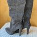 Michael Kors Shoes | Michael Kors Suede Knee High Sexy Boots Grey Size 9m | Color: Gray | Size: 9