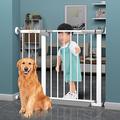 Extra Wide Pressure Mounted Baby Gate,Auto Close Pet Gate,Stair Gates for Baby and Dogs,Extendable Safety Gate,Pressure Fit Safety Gate,for Child,Stairs,Pets (77-84cm/30-33in)