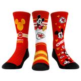 Rock Em Socks Kansas City Chiefs Disney Three-Pack Crew Set