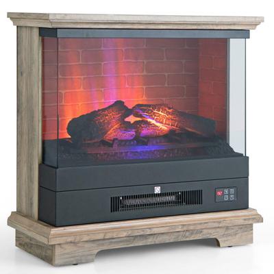 Costway 27 Inch Freestanding Electric Fireplace wi...