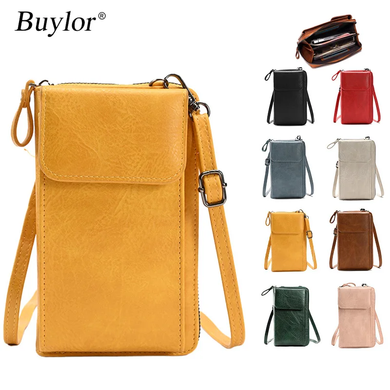 Buylor petit sac à bandoulière pour femmes sac pour téléphone portable porte-carte mode coloré été Mini sac à bandoulière sangle pour sac à main moraillon
