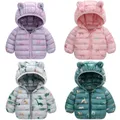 Veste à capuche rembourrée en coton pour bébés filles et garçons manteau pour enfants vêtements