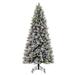 Vickerman 719336 - 12' x 64" Artificial Flocked Jackson Pine 1800 Dura-Lit� Multi-Colored Mini Lights Christmas Tree (G225592LED)