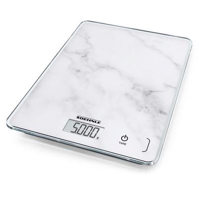 Soehnle - Page Compact 300 Marble, digitale Küchenwaage mit Marmormuster, Gewicht bis zu 5 kg, Image
