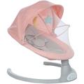 Kimbosmart Automatische Babywippe mit Moskitonetz Musik Fernbedienung Schaukelstuhl 65 x 65 x 71,5