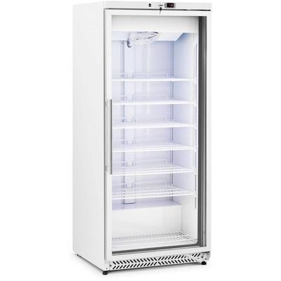 Royal Catering - Gefrierschrank 580 l Tiefkühlschrank freistehend Glastür Stahl 492 w schwarz